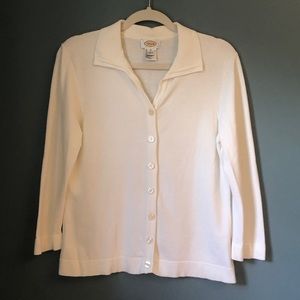 Talbots Cardigan Cream Size M